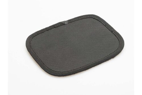 Velcro cushion for textile panniers