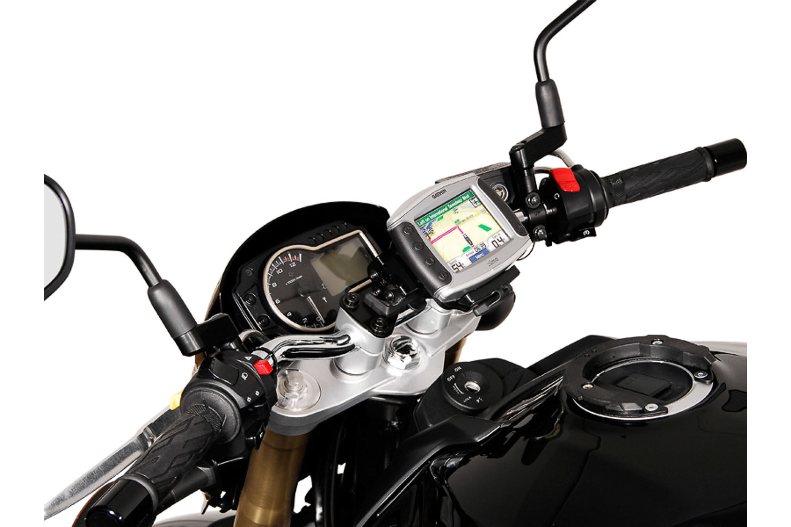 SW-Motech Quick-Lock GPS-pidike KTM 690 Duke 07-11 / Suzuki GSF1250 Bandit/S 07- GSR750 11-16 GSX1250F ABS 09-