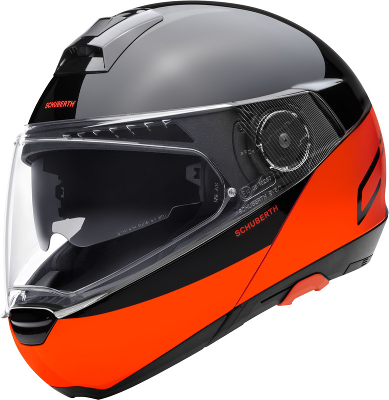 Schuberth C4 Pro Swipe oranssi