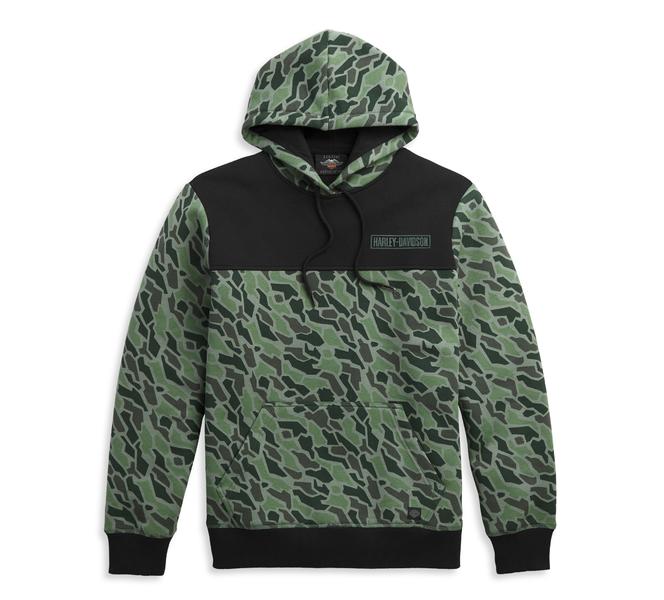 Harley-Davidson Men’s Camouflage Colorblock Pullover Hoodie