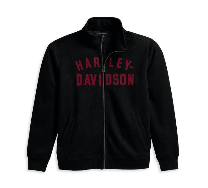 Harley-Davidson Zip Sweater Staple Thermal Sherpa black