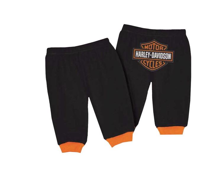 Harley-Davidson NEWBORN BOYS INTERLOCK PANT 3/6M
