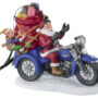 Harley-Davidson® Custom Sculpted Biker Santa Polyresin Ornament