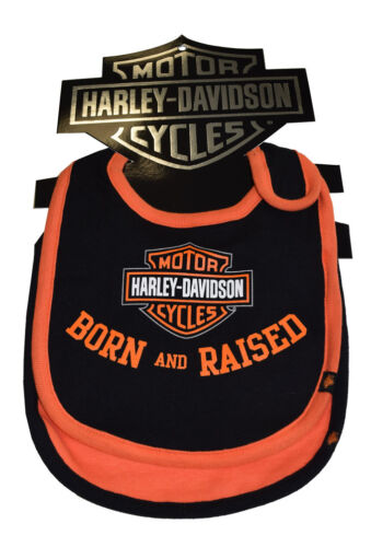 Harley-Davidson BABY BOYS 2 PACK FEEDING BIBS