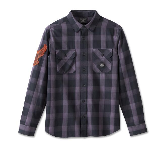 Harley-Davidson SHIRT-WOVEN,BLACK PLAID