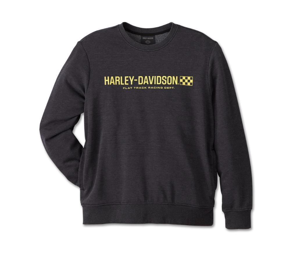 Harley-Davidson Men’s Trophy Bar & Shield Crew Neck Sweatshirt – Harley Black