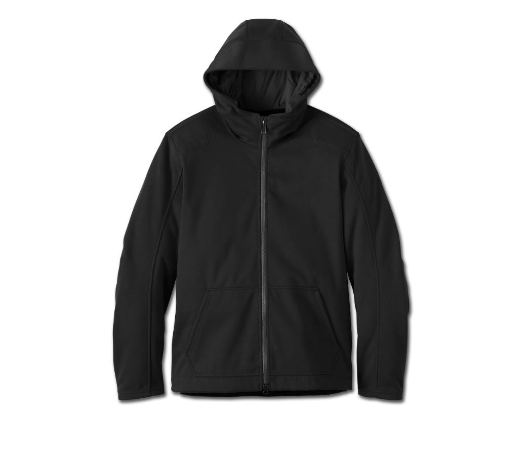 thumbnail image 2 of Harley-Davidson Men's Deflector Hooded Riding Fleece Jacket – 98102-23VM (Black) 2 of 6
