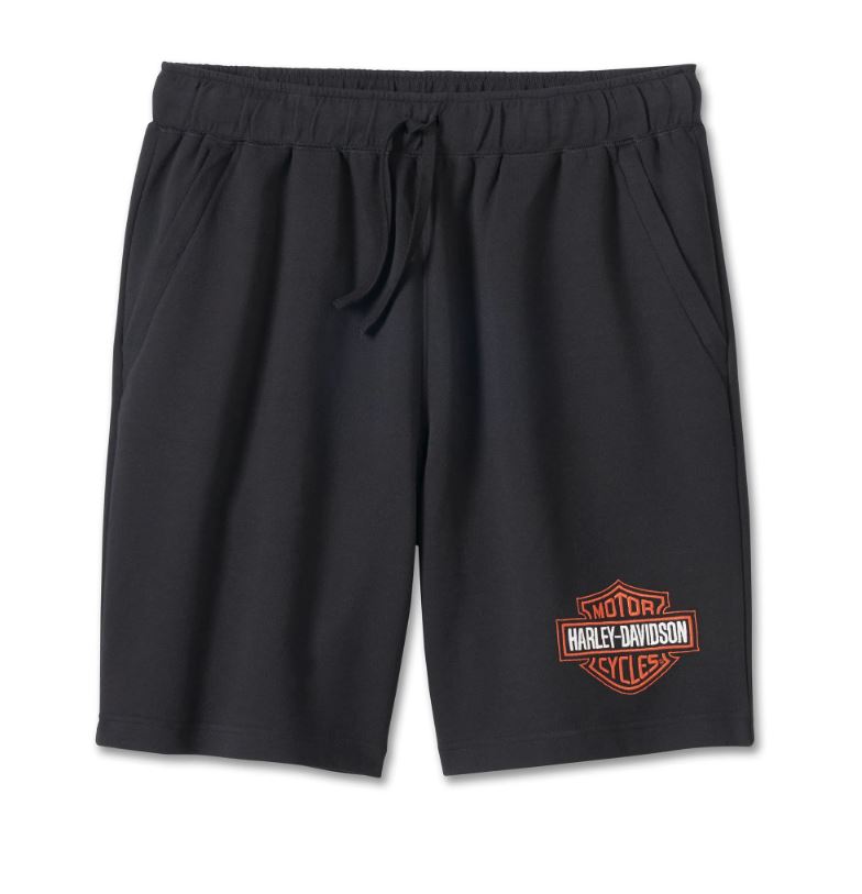 Harley-Davidson Men’s Bar & Shield Fleece Shorts – Harley Black