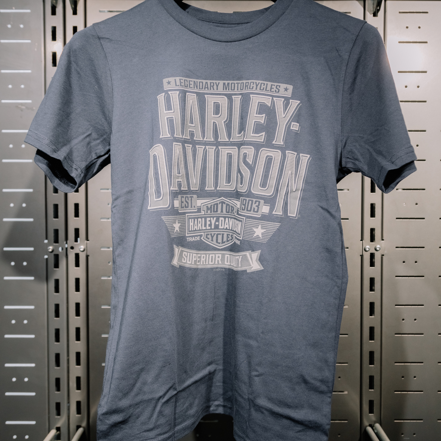 Harley-Davidson Helsinki Dealer T-paita New Premium Navy