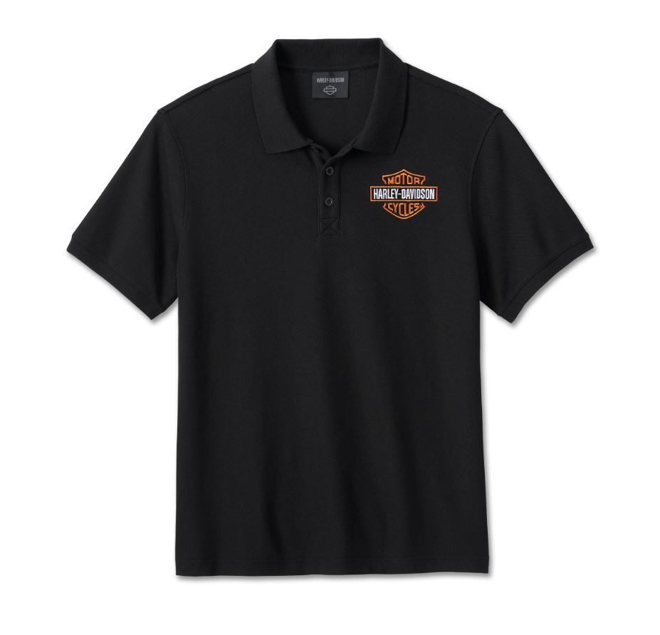Harley-Davidson Men’s Bar & Shield Polo Shirt – Harley Black