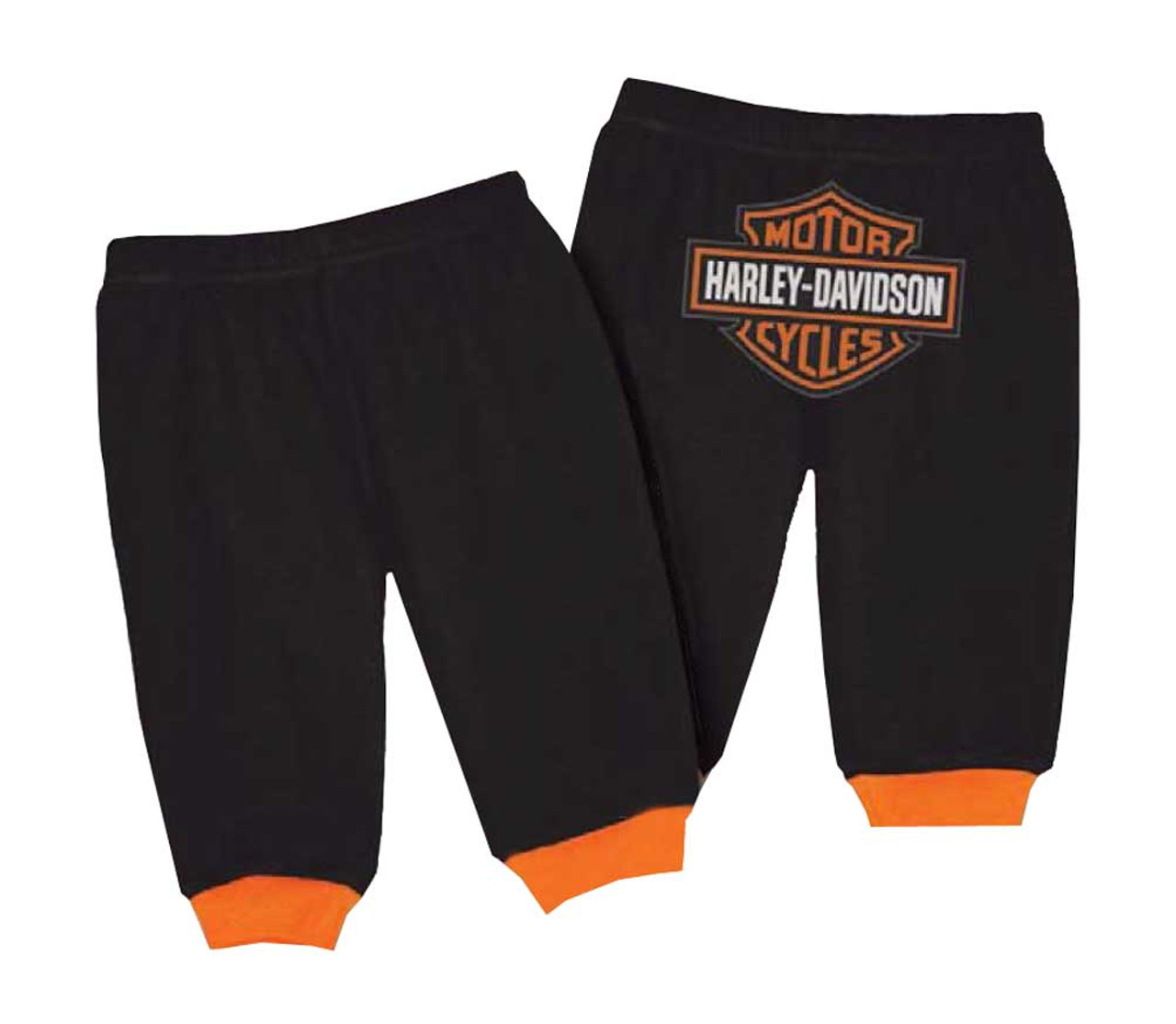 Harley-Davidson Baby Boys’ Interlock Bar & Shield Logo Pants, Black