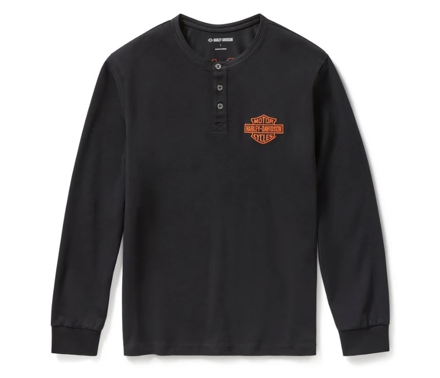Harley-Davidson Men’s Racer Font Henley