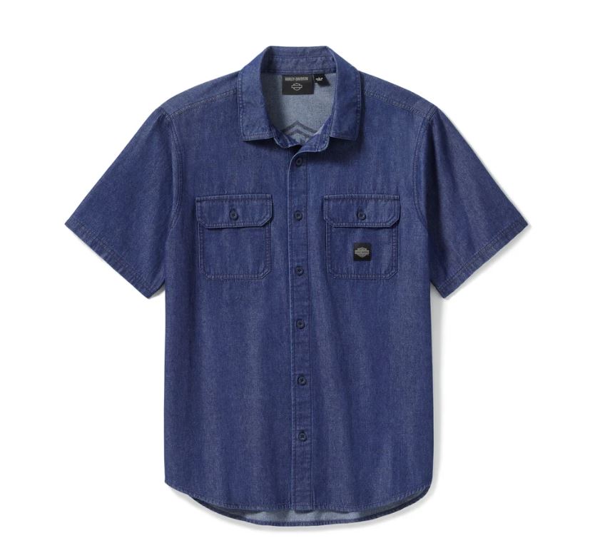 Harley-Davidson Men’s Bar & Shield Chambray Shirt