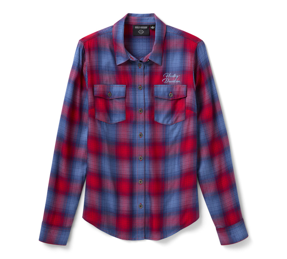 Harley-Davidson Women’s H-D Essential Plaid Button Front Shirt