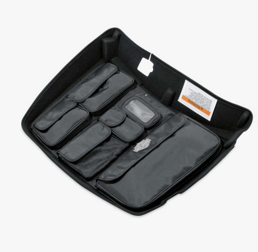Harley-Davidson Tour-Pak Lid Fitted Lining with Organizer – Premium Black
