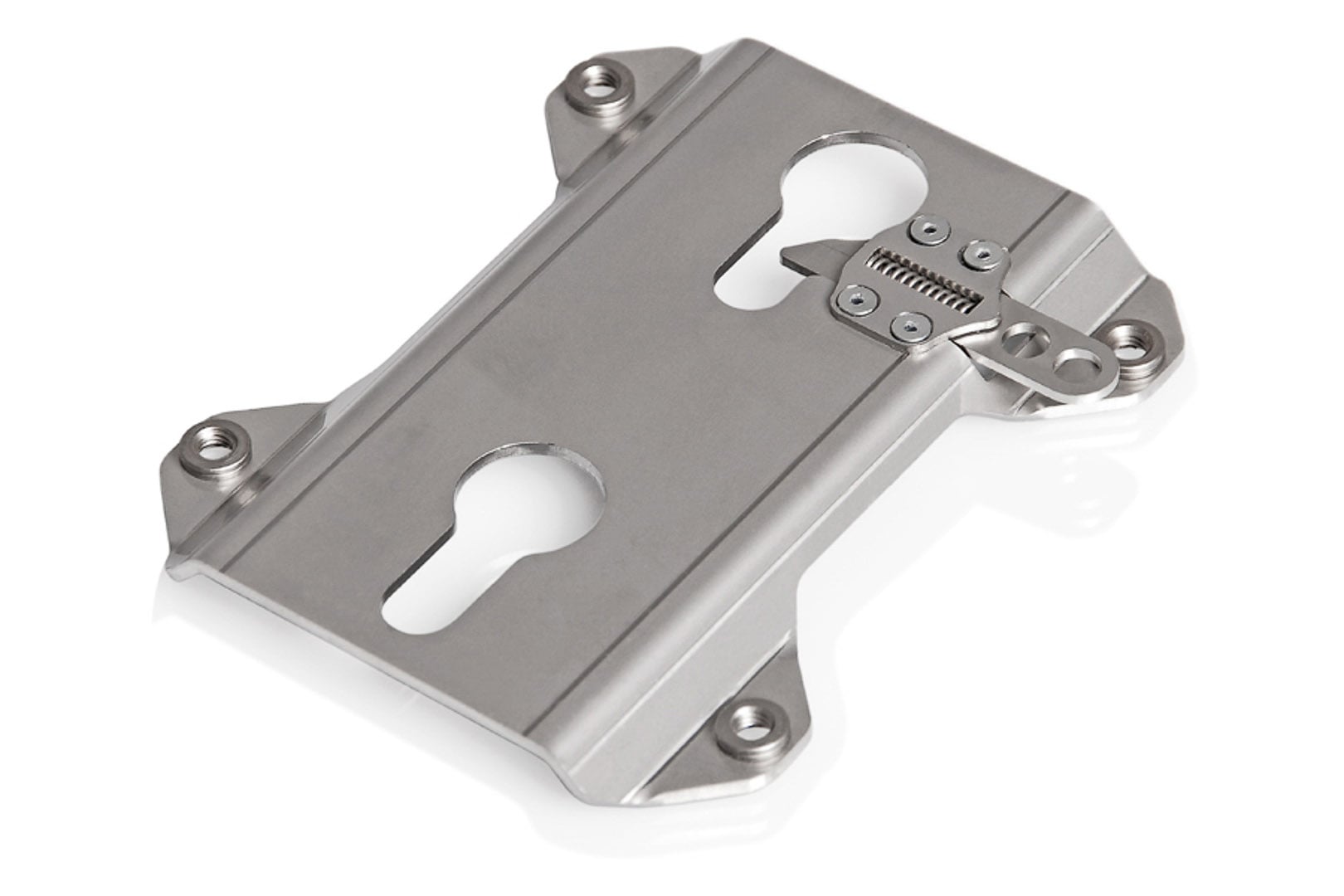 TRAX accessory mount – For TRAX side cases. Silver.