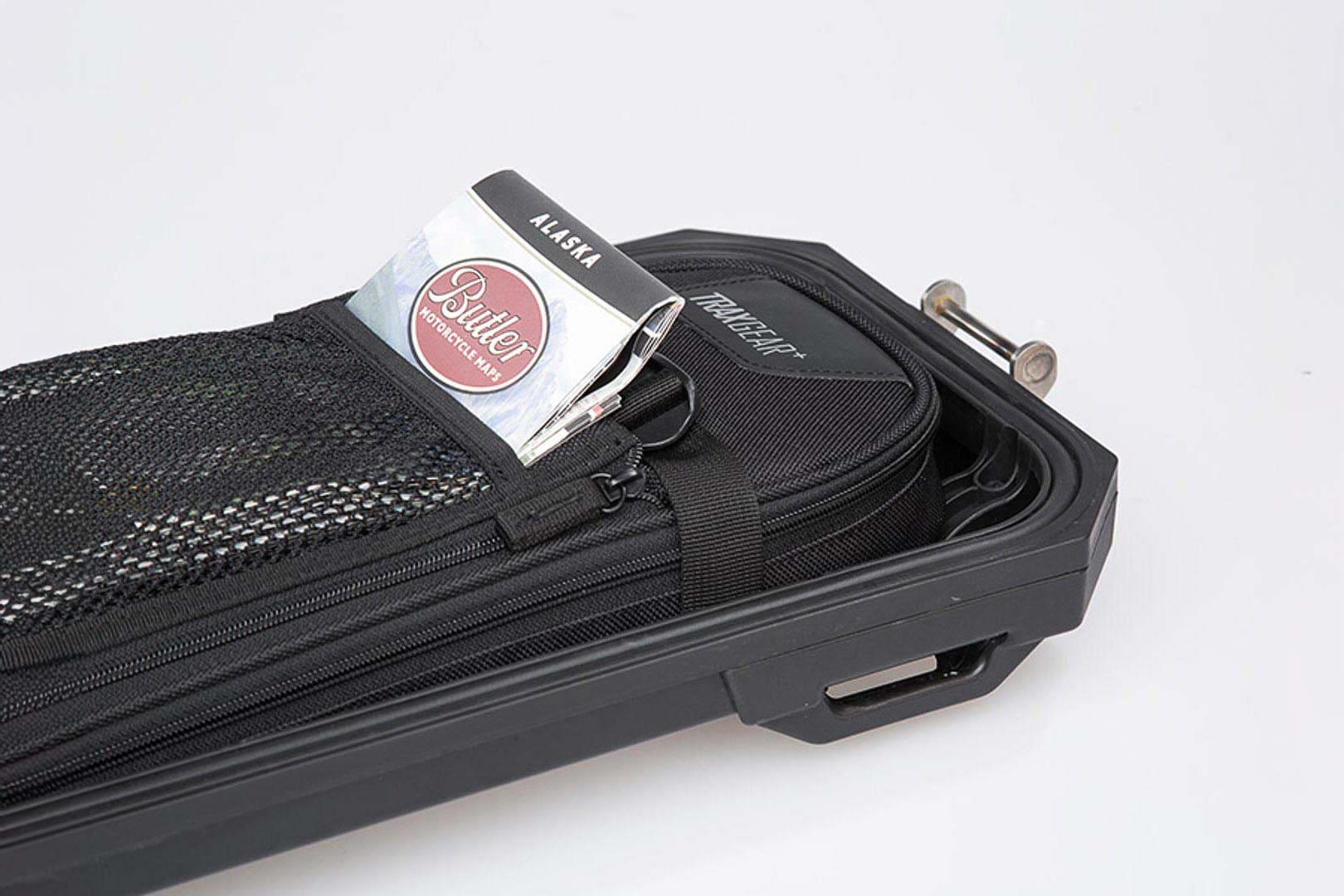 TRAX ADV M/L inner lid bag – For TRAX ADV side cases. 5x19x40 cm. Black.