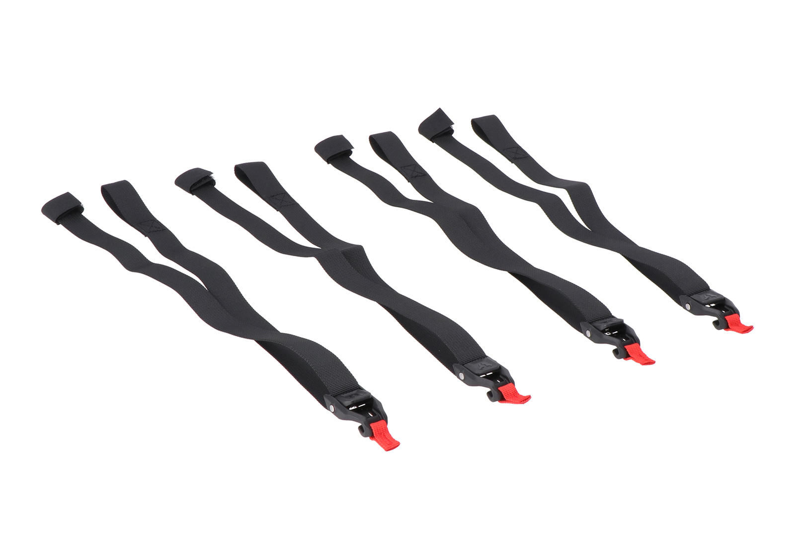 Strap set – 4 x. For the PRO tail bag. Hook on one side.