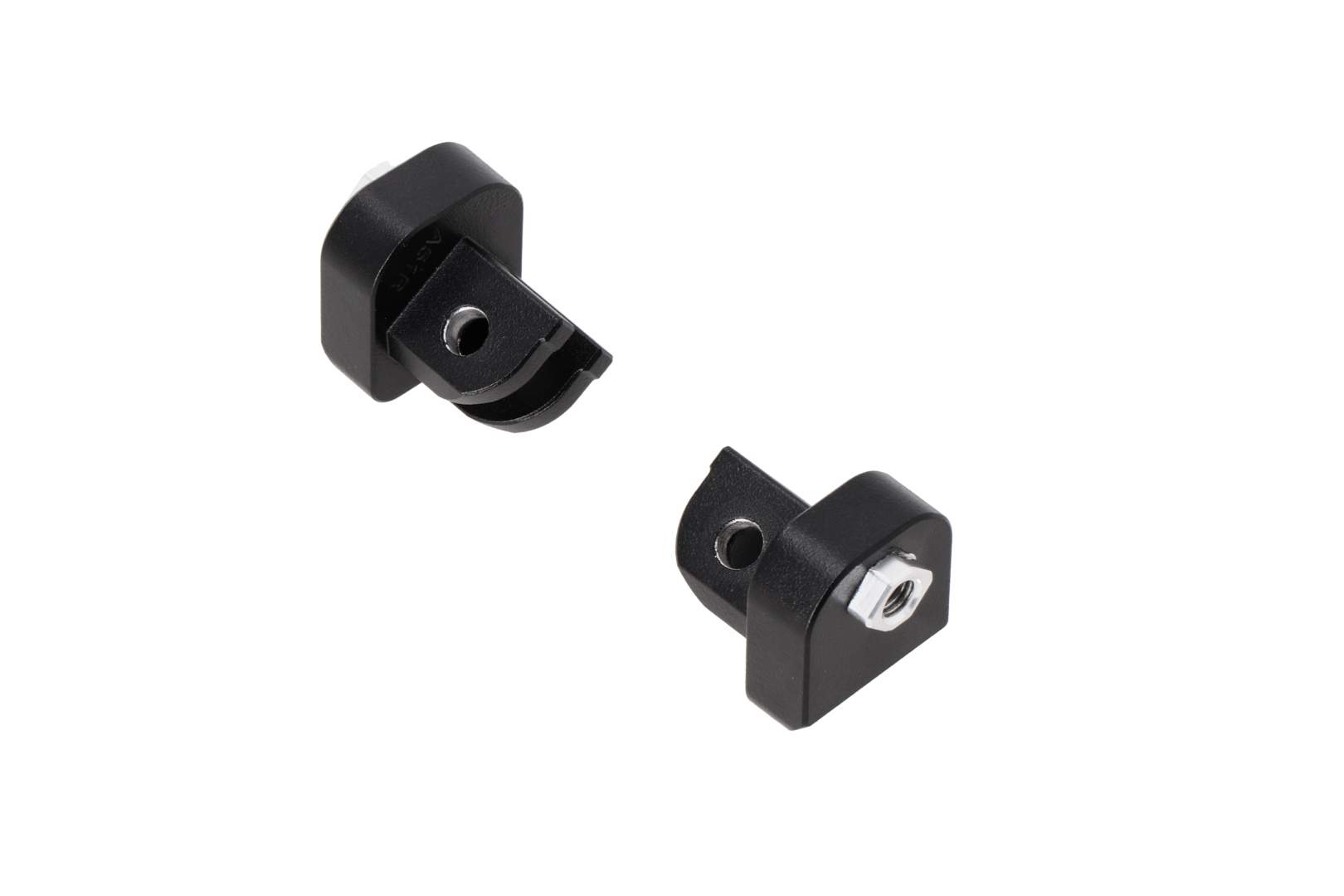 Mounting kit for ION footrest – Black. Aprilia, BMW, Suzuki models.
