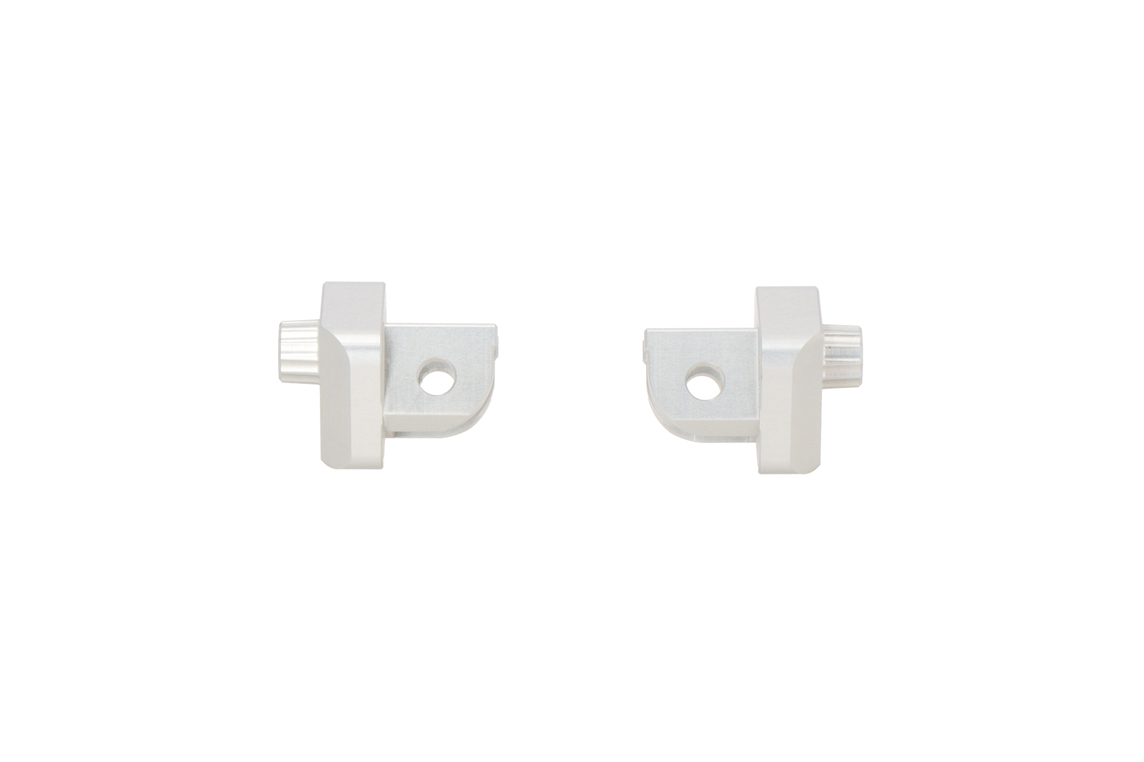 Mounting kit for EVO footrest – Silver. Aprilia, BMW, Suzuki models.