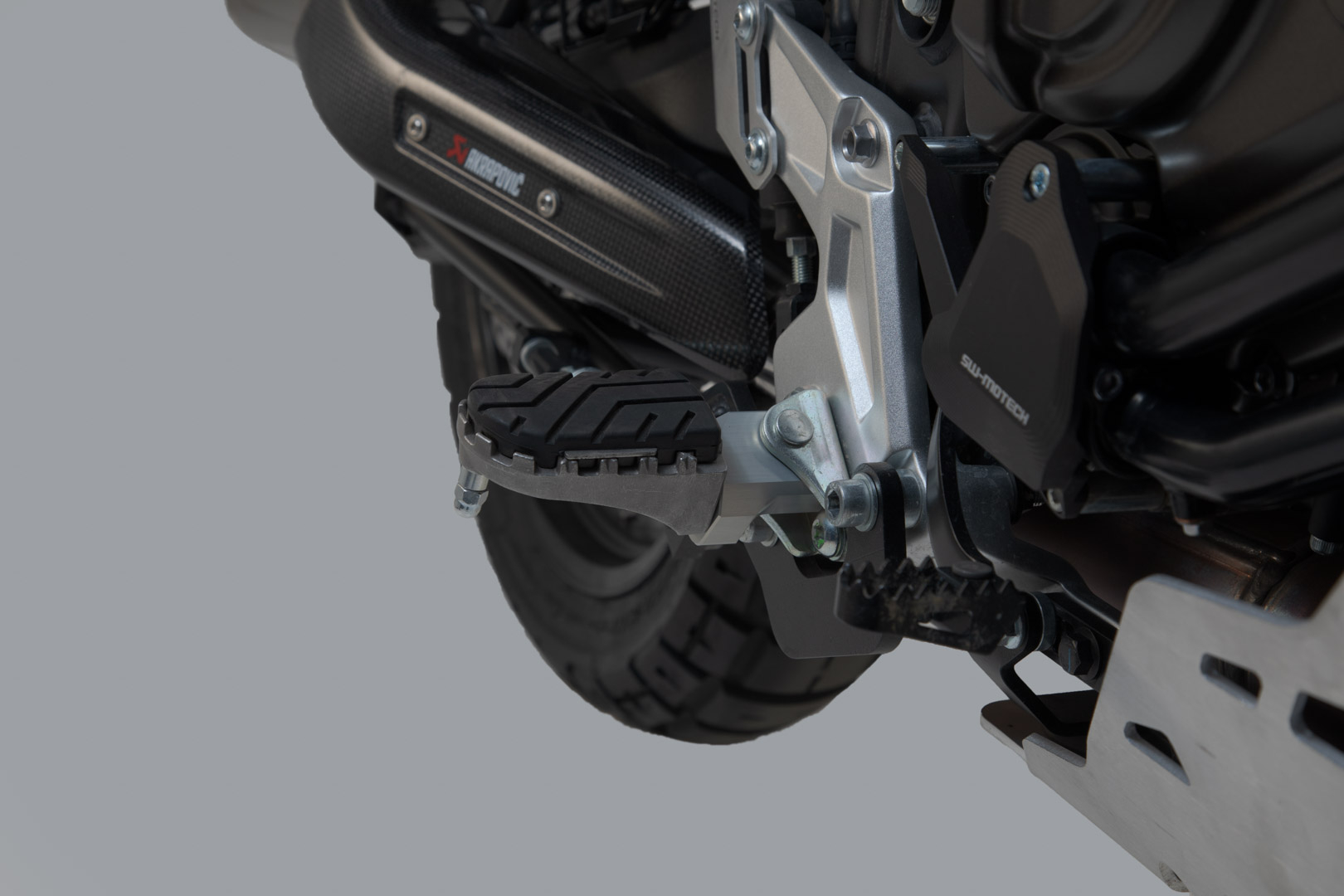 ION footrest kit – Silver. Yamaha Ténéré 700 models (19-).