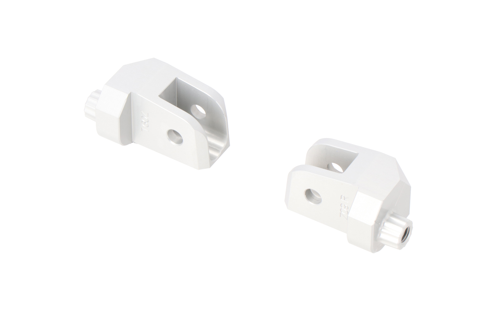 Mounting kit for EVO footrest – Silver. BMW R 1200 GS, R 1250 GS, R 1300 GS.