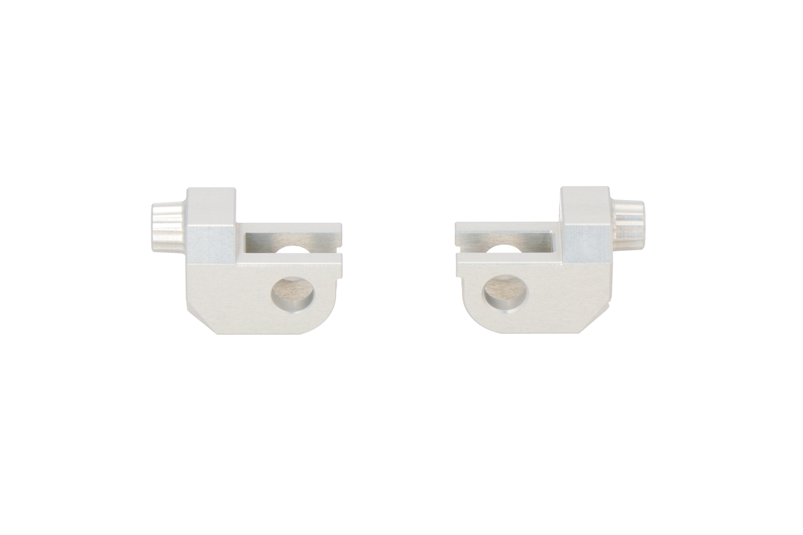 Mounting kit for EVO footrest – Silver. Kawasaki models.