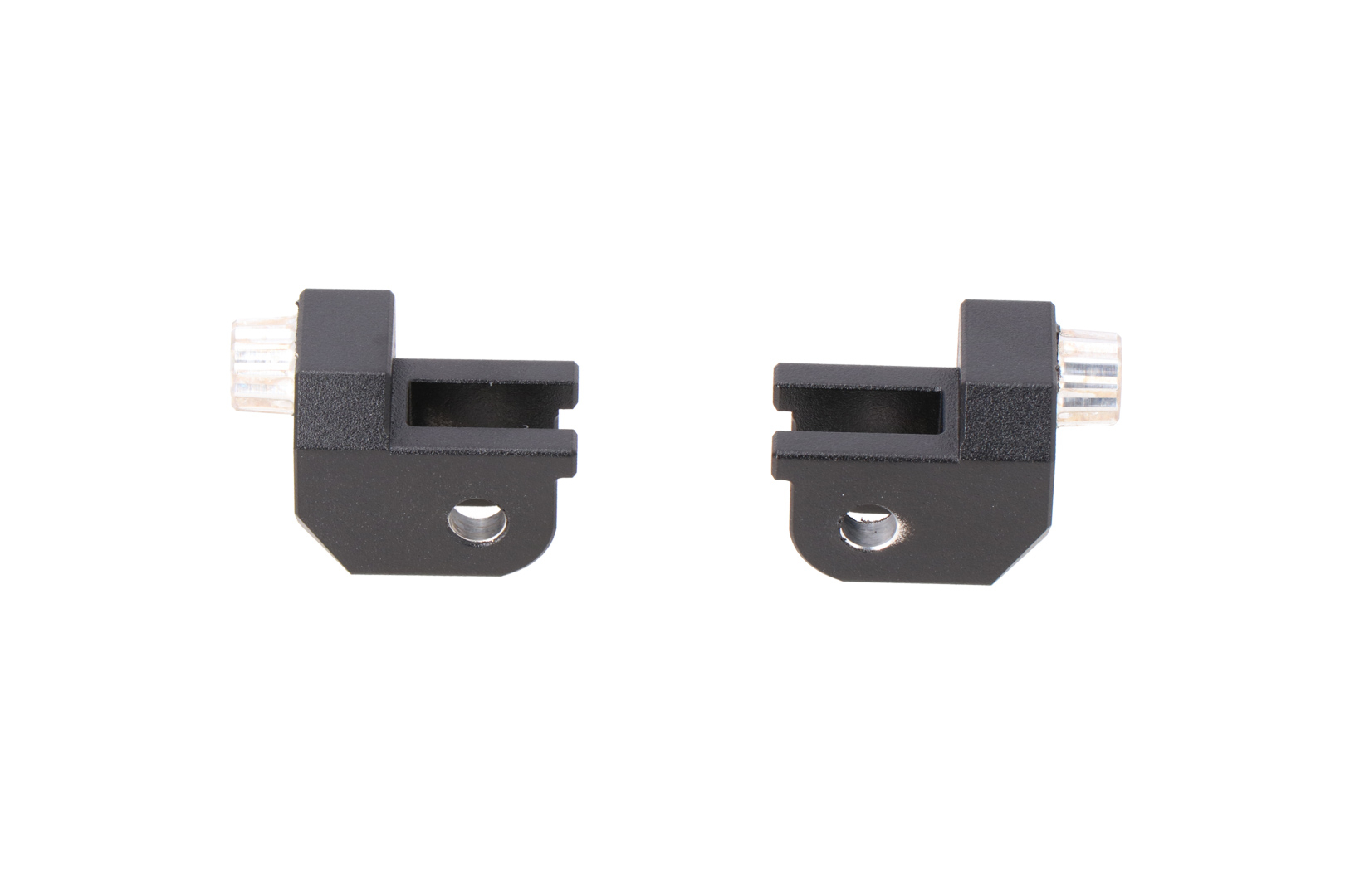 Mounting kit for EVO footrest – Black. Triumph Tiger 1050, BMW models.