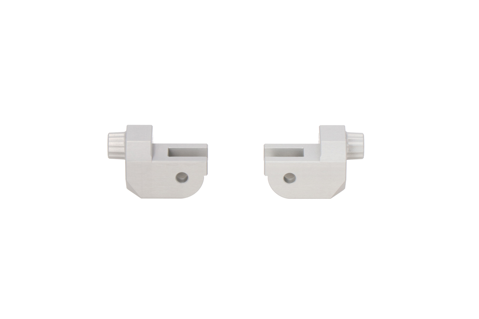Mounting kit for EVO footrest – Silver. Ducati models / Benelli TRK 502 X (18-).