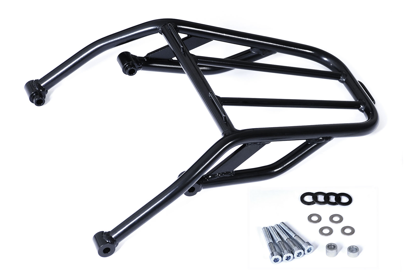Top rack – Tubular steel. Black. Yamaha XT 600 (90-03).