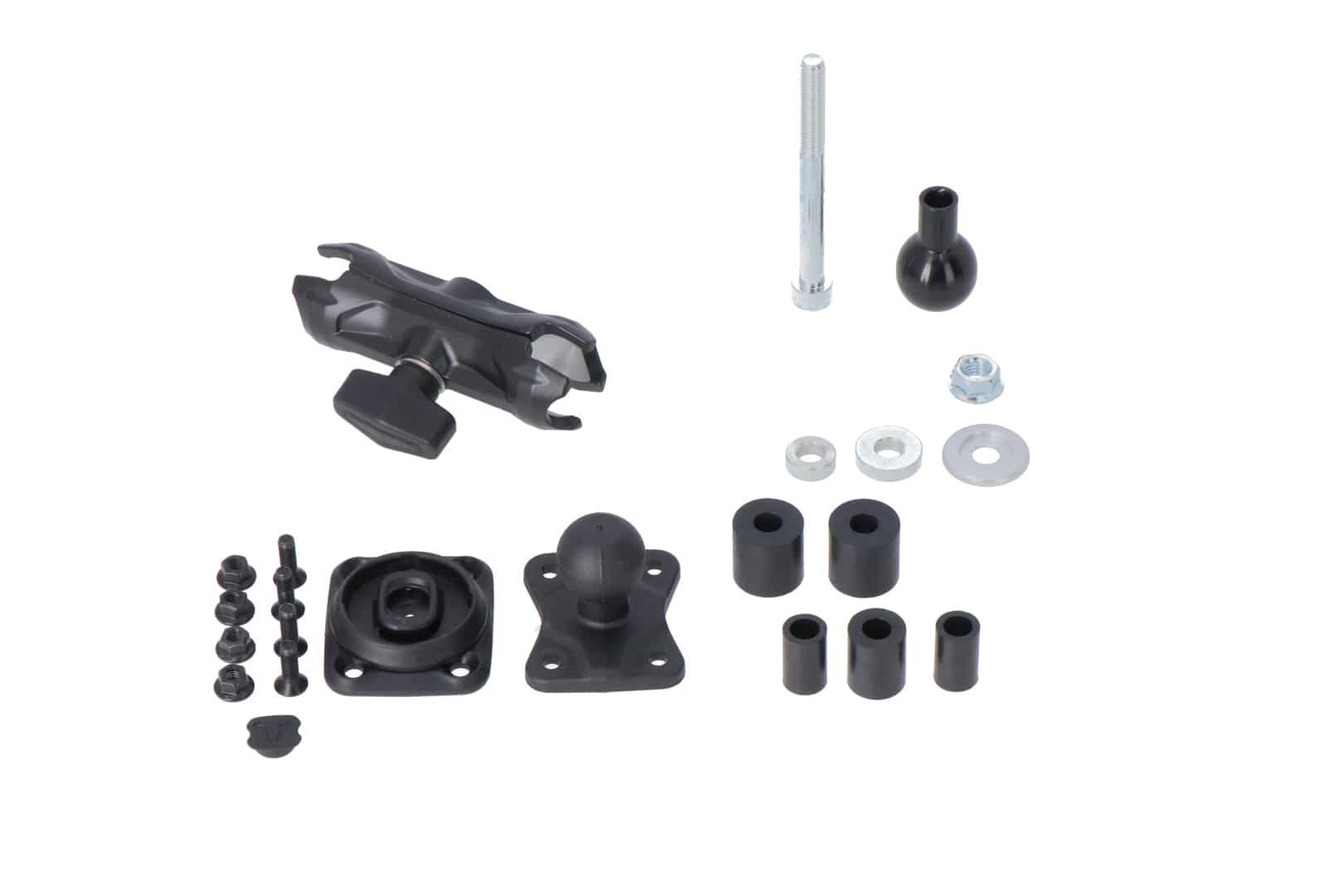 GPS mount kit for head tube with T-Lock – For Ø 12,5-25 mm. 1″ ball, socket arm, T-Lock.