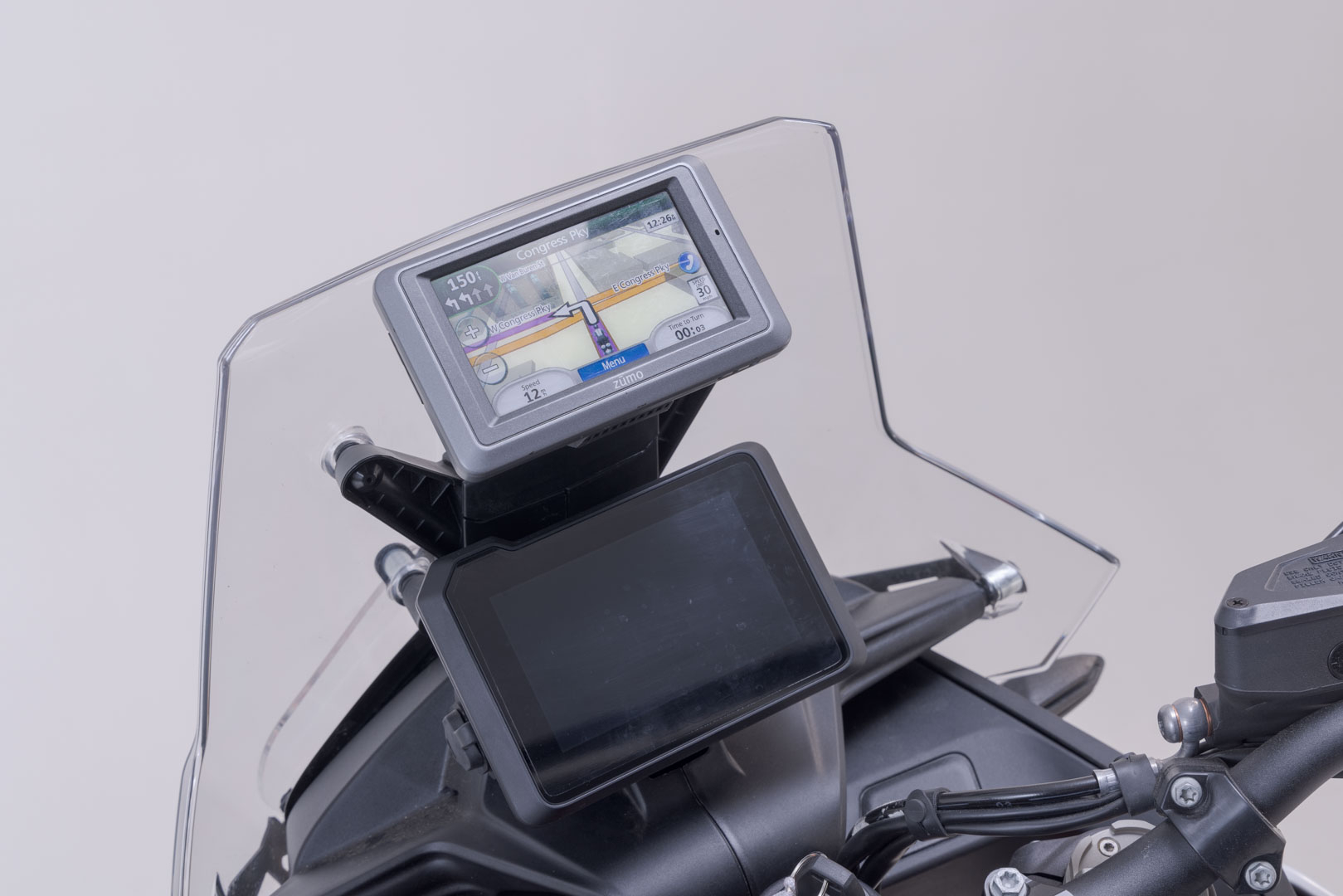 GPS mount for cockpit – Black. KTM 890 Adv (22-).