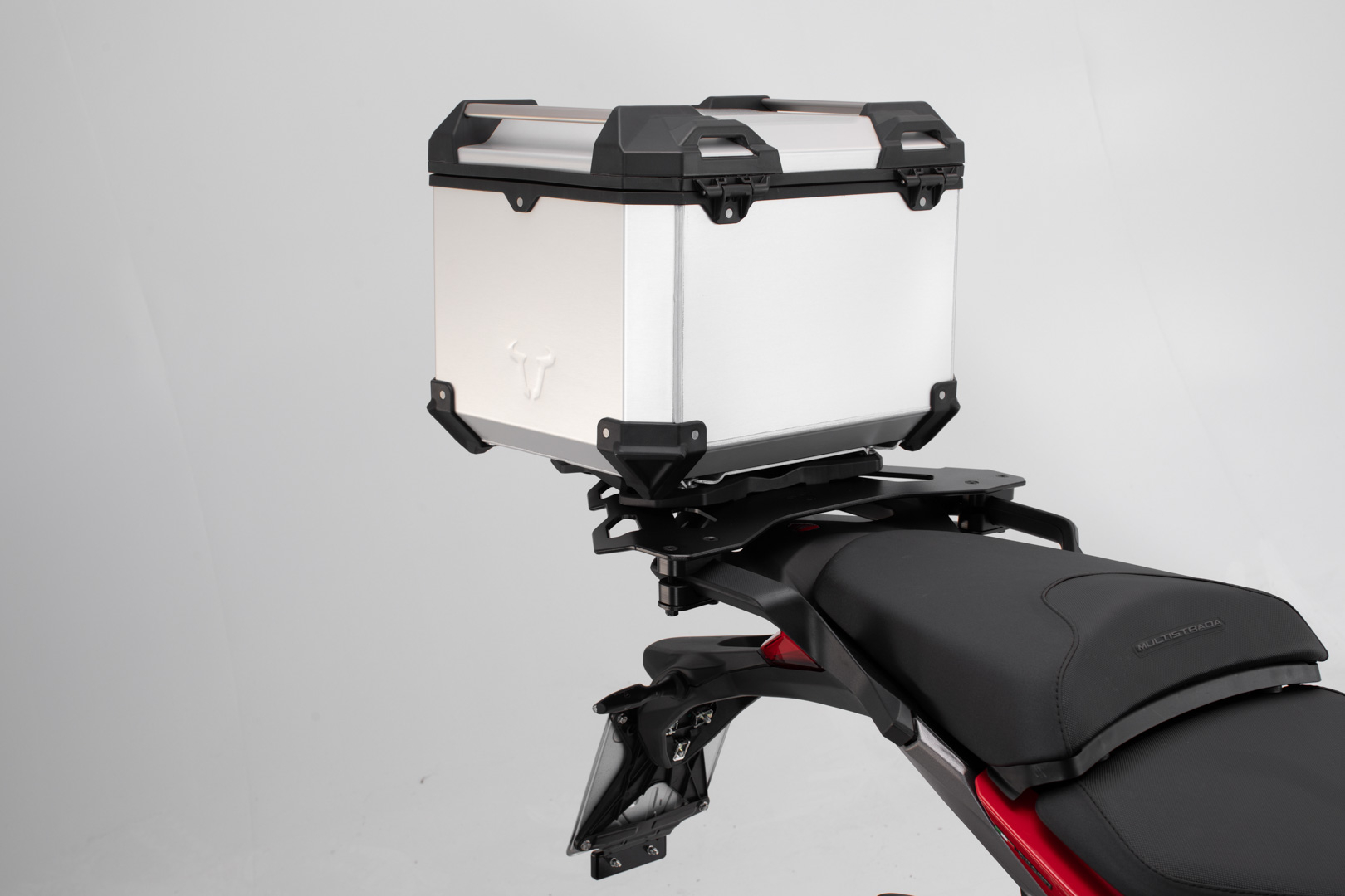 TRAX ADV top case system – Silver. Multistrada 1200 Enduro/950/1260/V2.