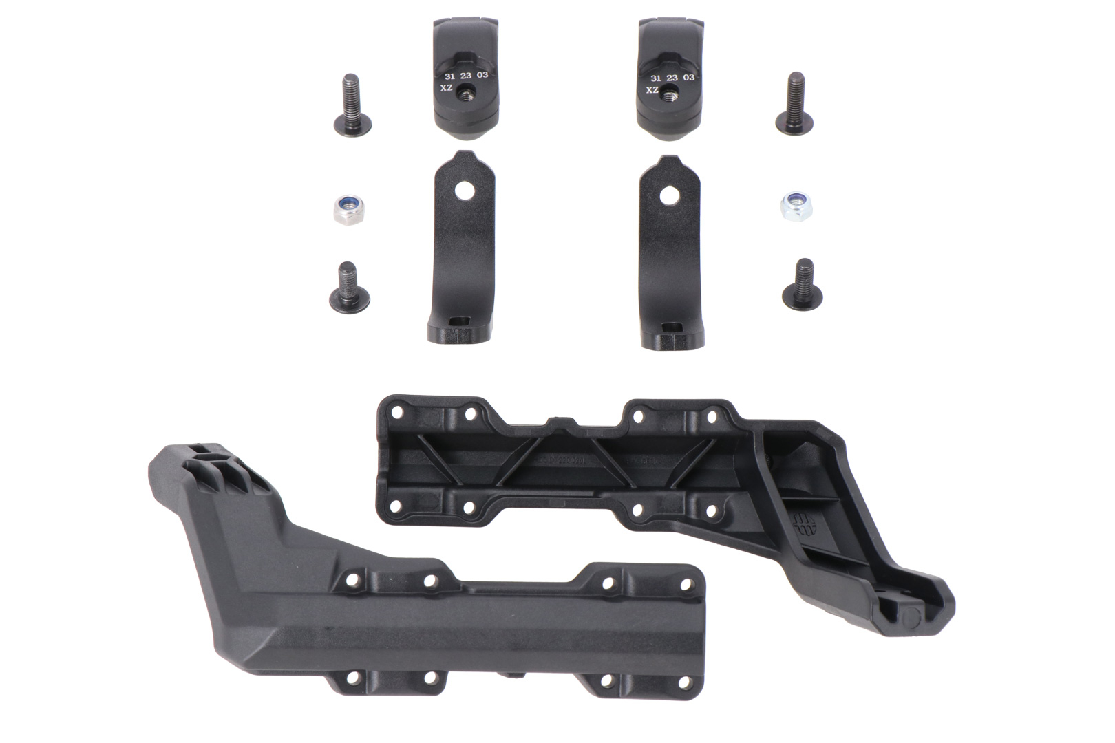 Handguard mounting kit – Black. For 22-mm handlebars. 1-point attachment.