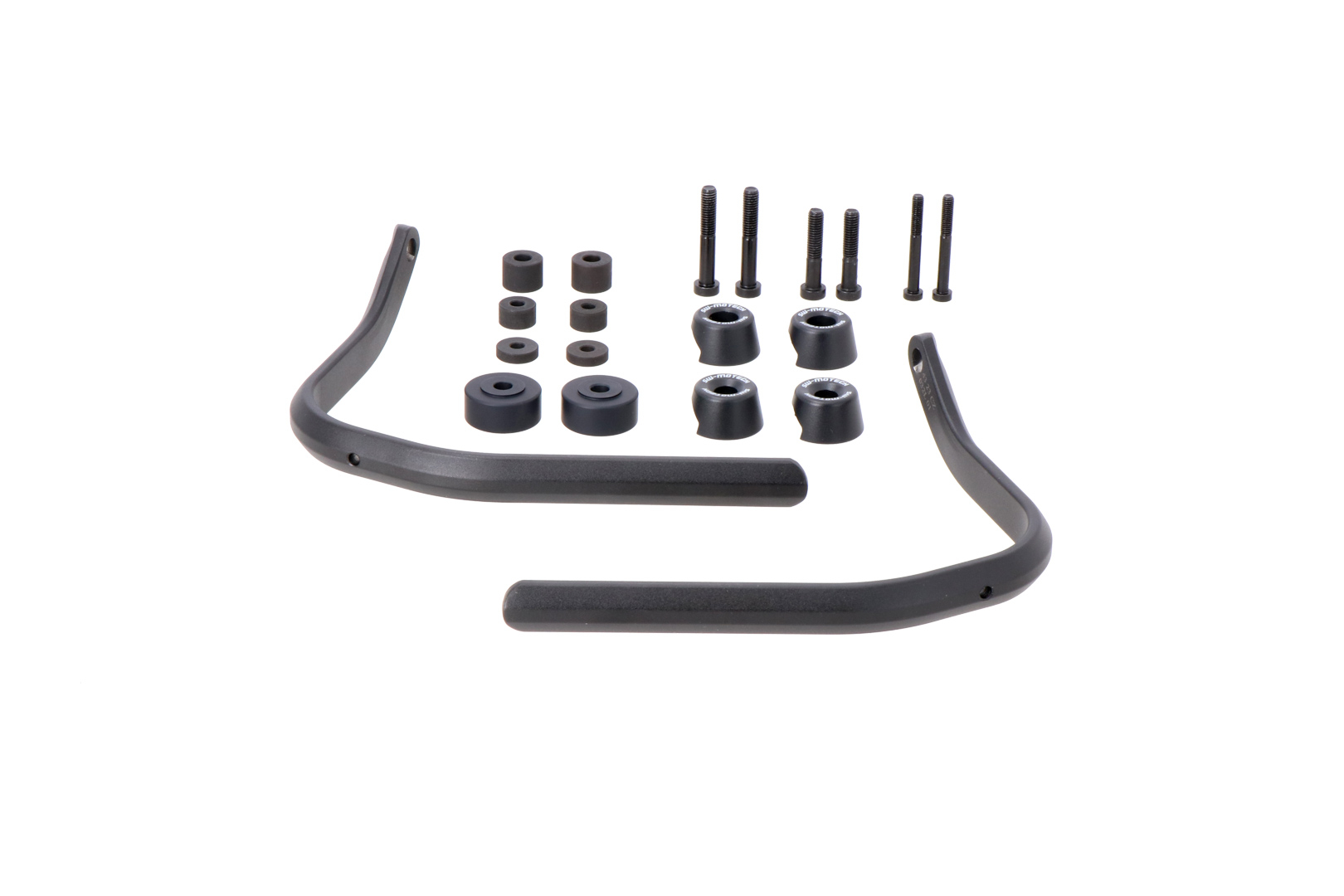 Handguard mounting kit – Black. For handlebars internal thread 6/8mm.