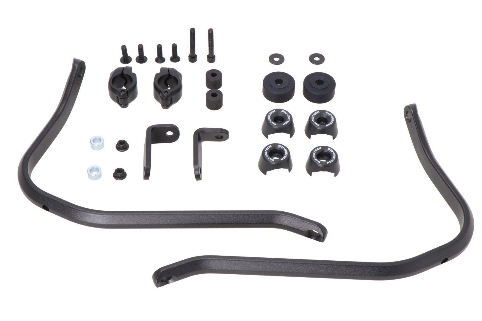Handguard mounting kit – Black. KTM, Royal Enfield, Yamaha models.