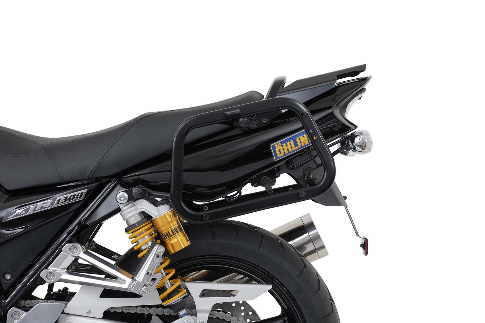 EVO side carriers – Black. Yamaha XJR 1200 (95-99) XJR 1300 (98-14).