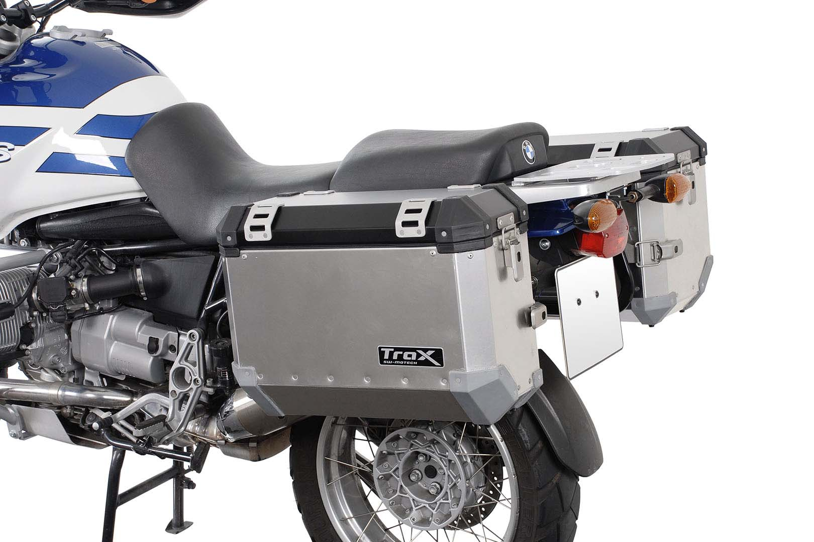 EVO side carriers – Black. BMW R1100GS / R1150GS / R1150GS Adventure.