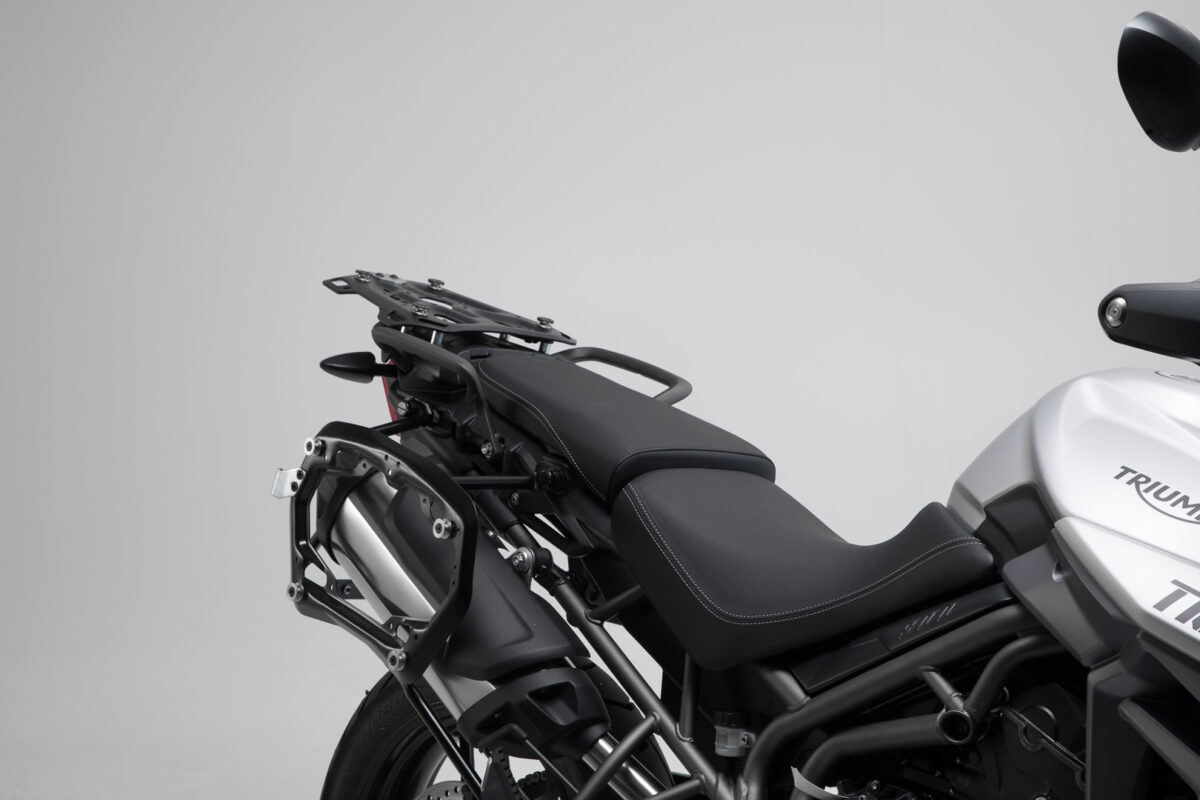 PRO side carrier – Black. Triumph Tiger 800 models (10-).