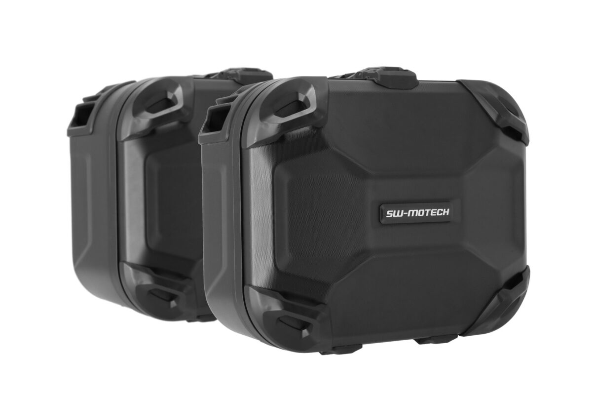 DUSC hard case system – Black. 41/33 l. Ducati DesertX (22-)/ Rally (23-).