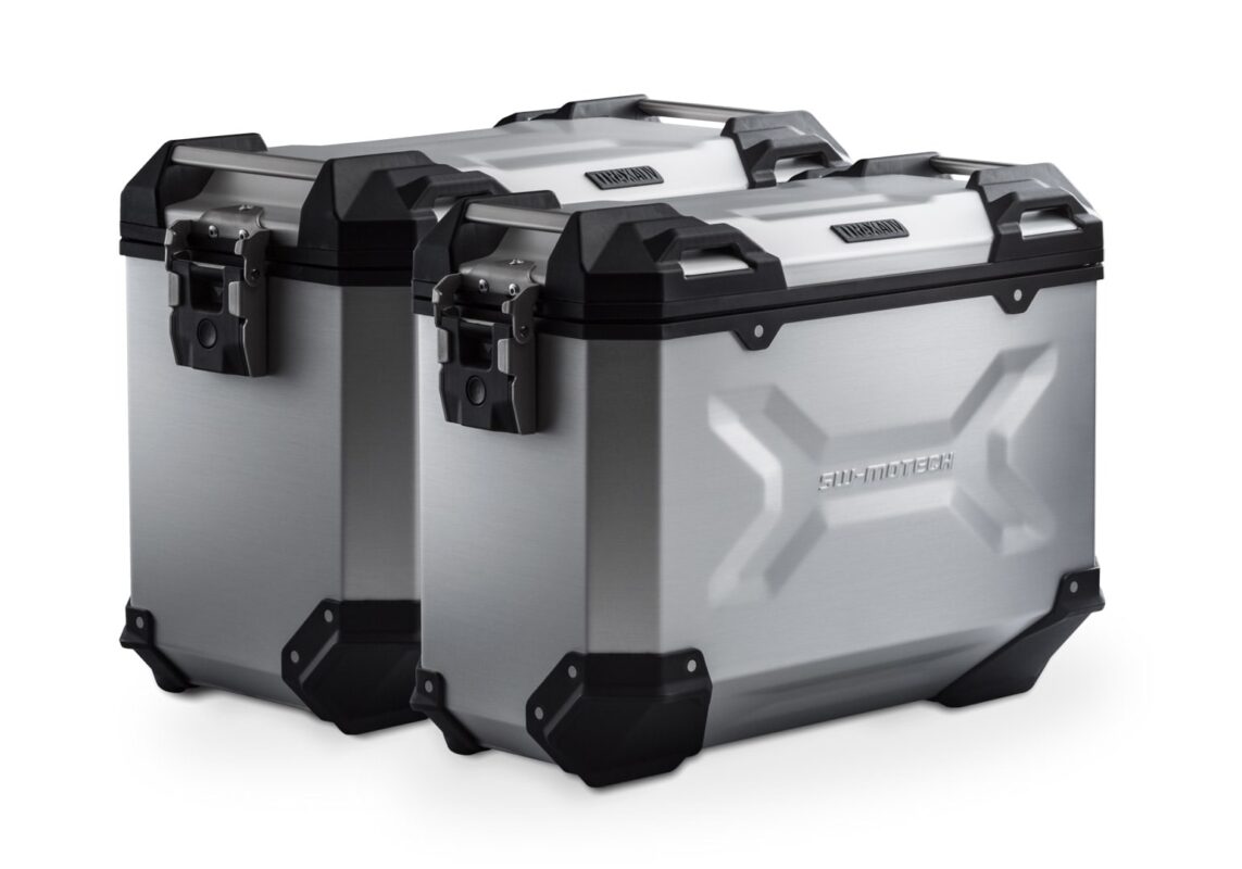 TRAX ADV aluminum case system US model – Silver. 45/37L. Ducati DesertX (22-)/ Rally (23-).