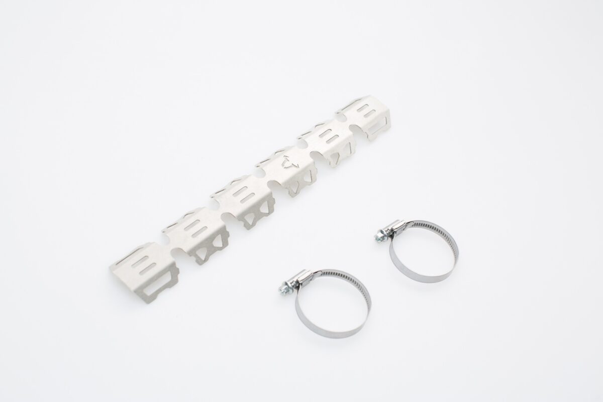 Header pipe guard – For header pipe with Ø 32-50 mm. Silver. Universal