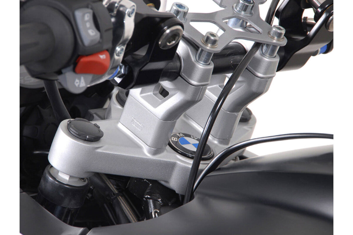 Bar riser – H=30 mm. Silver. BMW R1200GS/Adventure (08-).