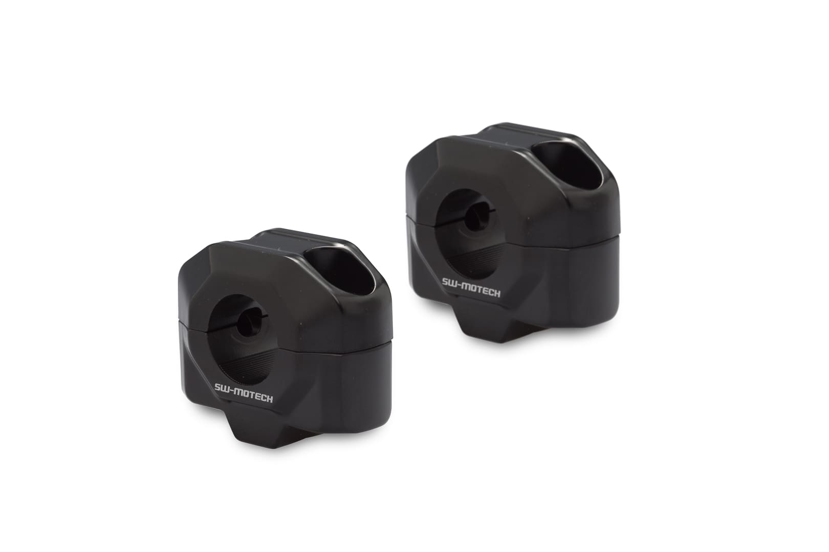 Bar riser for Ø 22 mm handlebar – H=20 mm. Black.