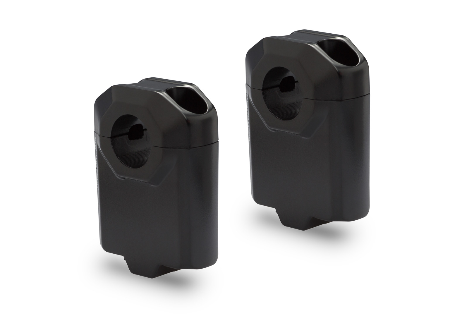 Bar riser for Ø 22 mm handlebar – H=50 mm. Black.