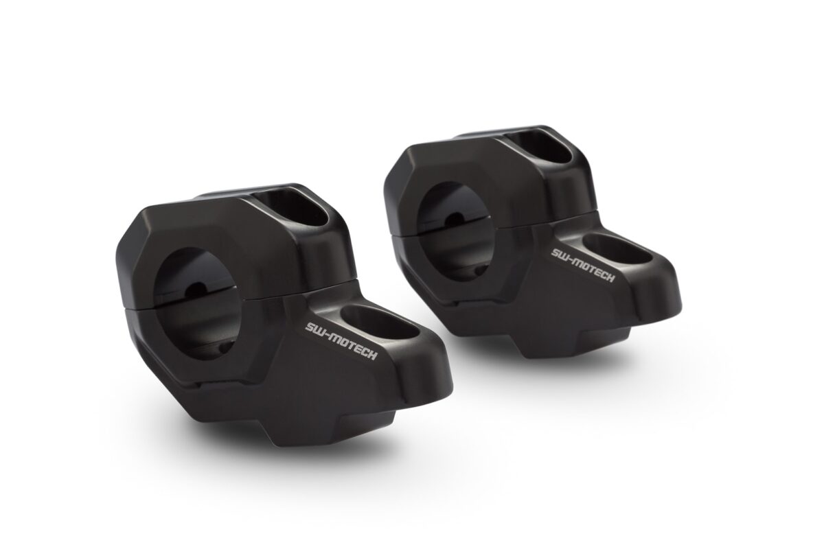 Bar back for Ø 28 mm handlebar – H=30 mm. Back 22 mm. Black.