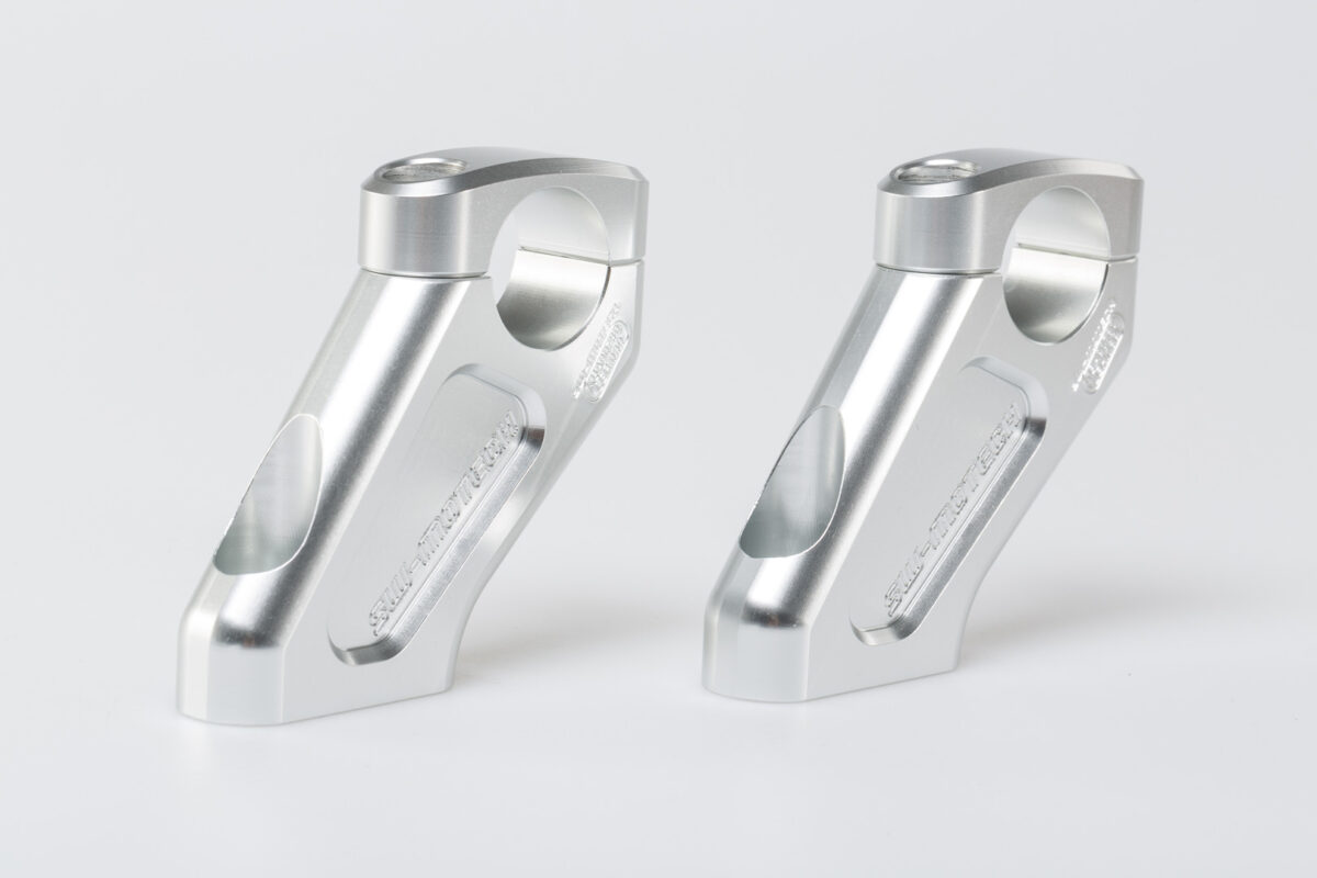 Bar back – H=20 mm. Back 30 mm. Silver. BMW R1200GS.