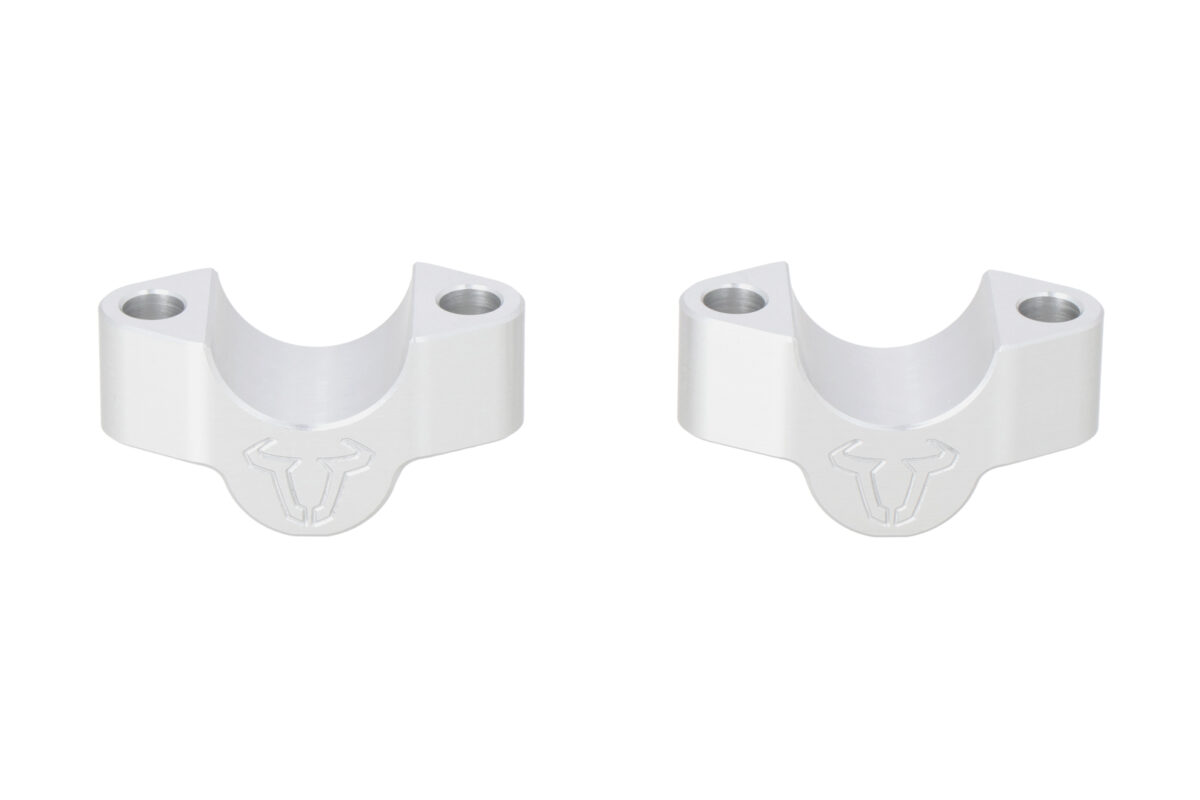 Bar riser – H=20 mm. Silver. Triumph Tiger 900 GT/Rally Pro.