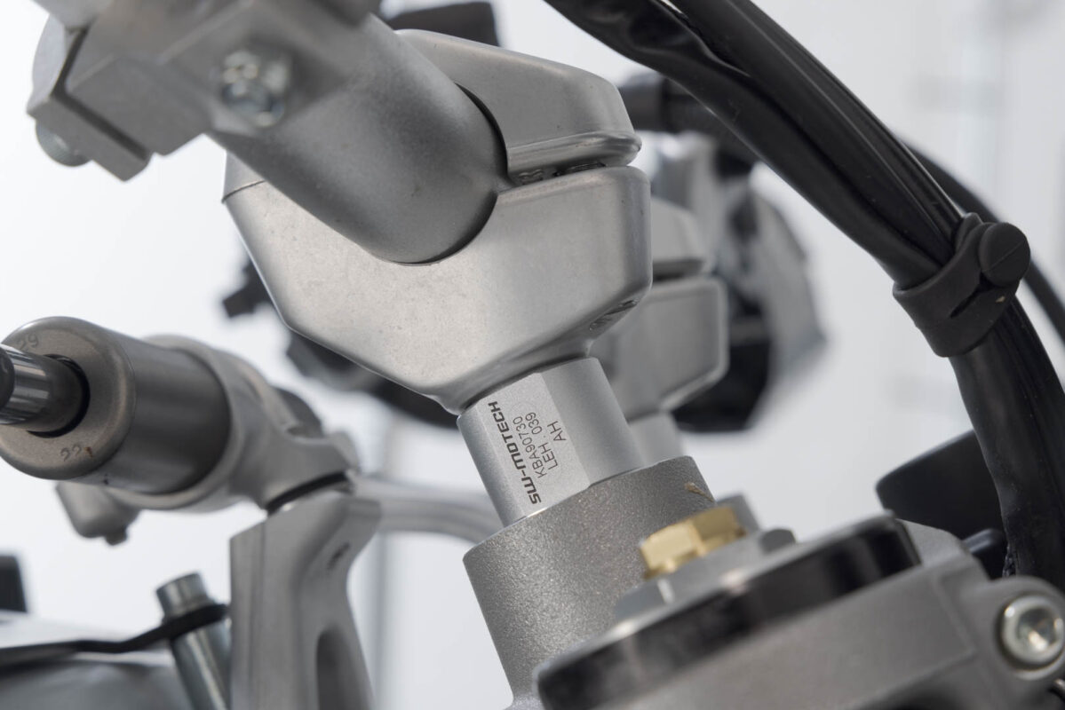 Bar riser – Silver. Ducati DesertX (22-).