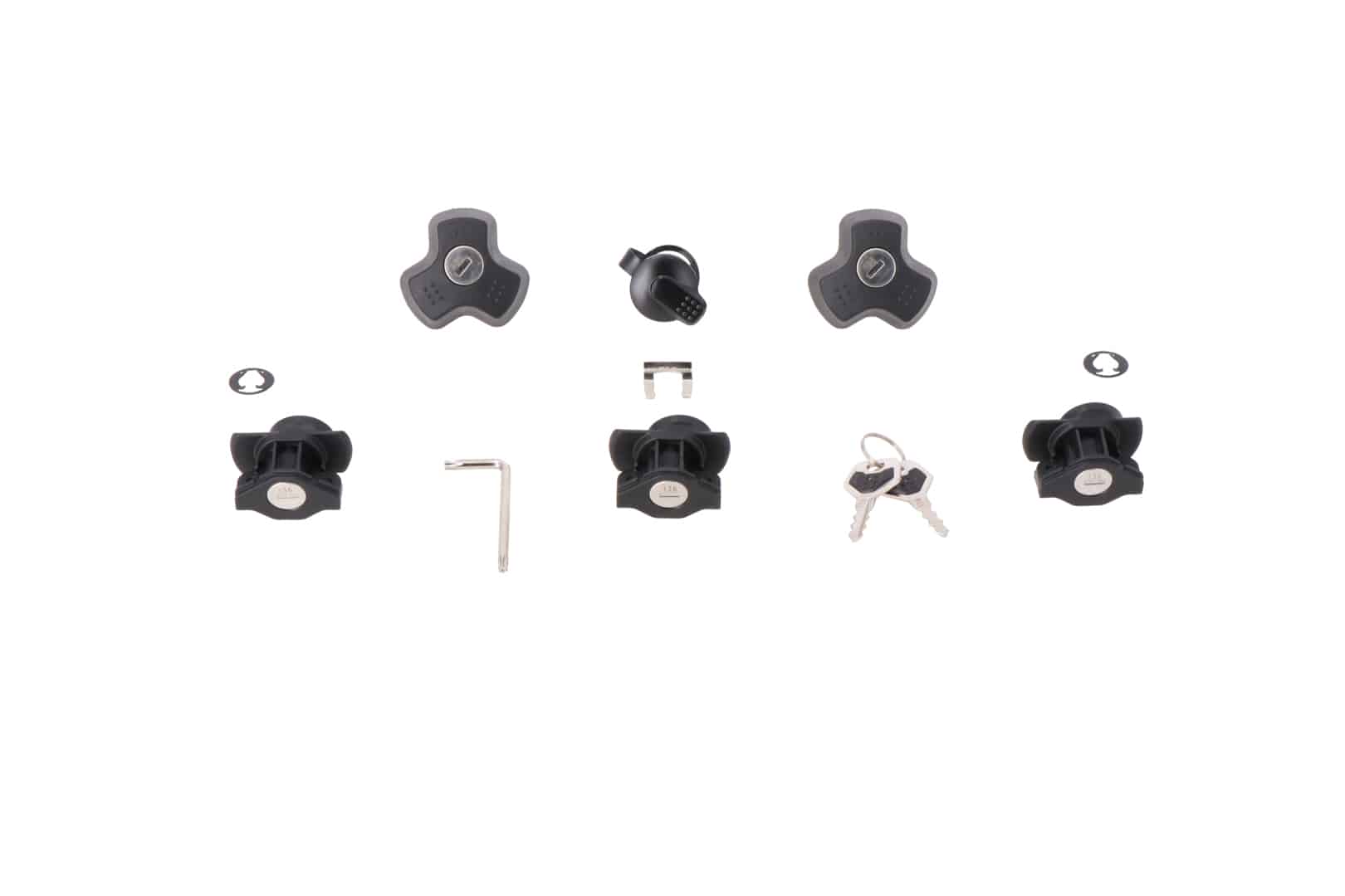 DUSC lock set – 3 locks + 1 TRAX lock set + 2 anti-theft devices